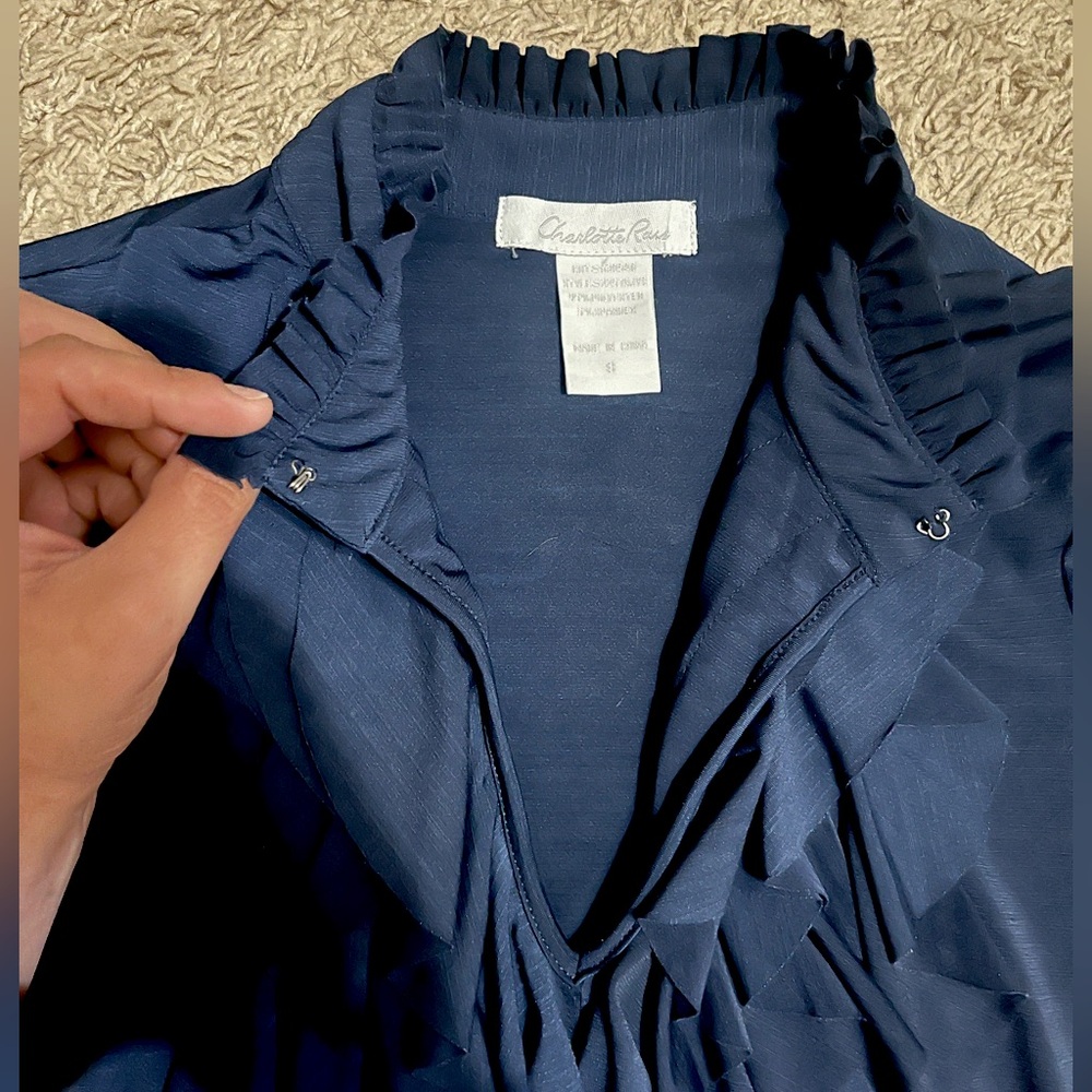 Charlotte Russe Ruffle Top - Picture 2 of 5